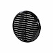 Tilmar abs-rooster rond met klemveer &oslash;155mm zwart (80-145mm)