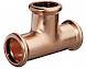 Persfit. koper reductie t-stuk 90°mmm 22x15x22