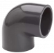 Druk pvc bocht 90° 16