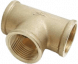 Fit. draad messing t-stuk 1/2"