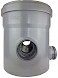 Pvc rwa filterput &oslash;400/h=50cm/3xaansl.200/ gemoft met rubber dichting