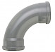 Riool grijs bocht 90° 110 mm - lange straal