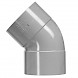 San. gr bocht 45° 75 mm