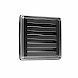 Rvs rooster met vaste lamellen &oslash;100mm