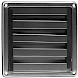 Rvs rooster met vaste lamellen &oslash;100mm