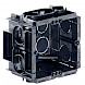 Helia inbouwdoos q-range 60x60x50 60/71mm om te schroeven (niet meegeleverd) hel7501