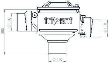 Trident 450 tankfilter + skimmer-overloop GEP
