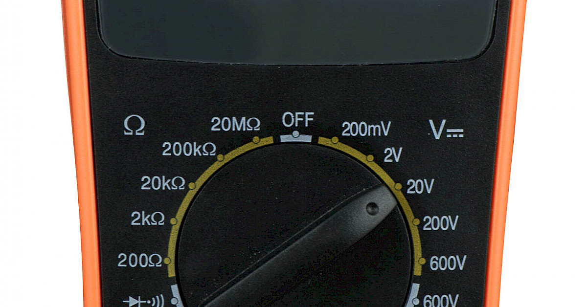 Digitale multimeter vdc vac amp weerstand