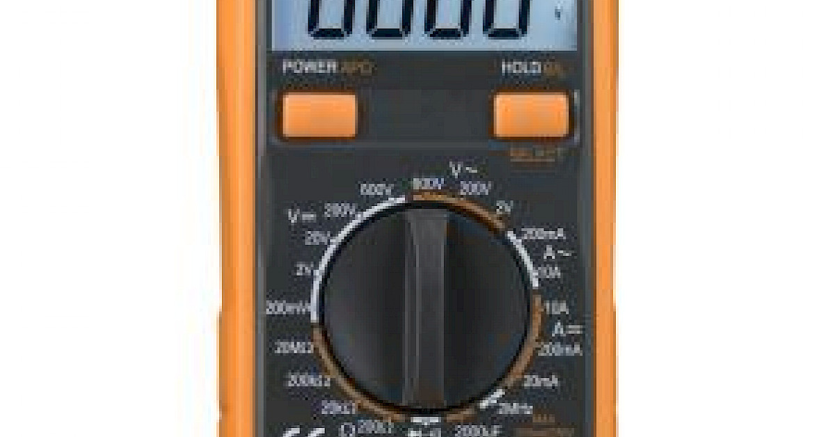 Digitale multimeter vdc vac amp weerstand cap.
