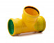 Universele drainage t-stuk 90&deg; 2x diam.72-100mm pvc 110 boven