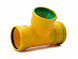 Universele drainage t-stuk 90&deg; 2x diam.72-100mm  pvc 110 links