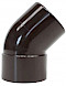 Rwa bocht 45° 50 bruin