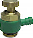 Aftapkraan 1/4 m messing voor afsluitkraan 1831