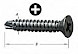 Zelfborende schroeven,verzinkt 3,9 x 19 mm