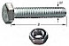 Tapbouten met moer, verzinkt m8 x 40 mm